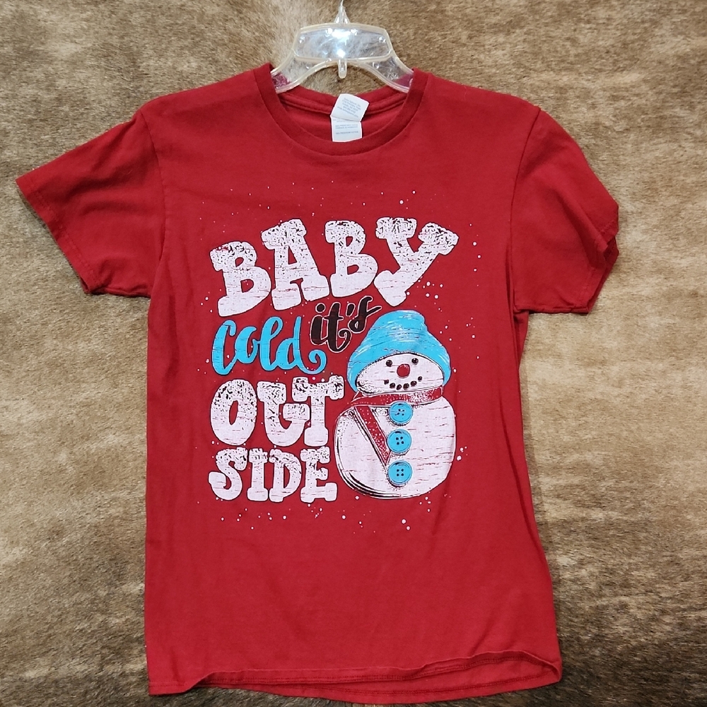 Delta Red Snowman Kids T-Shirt